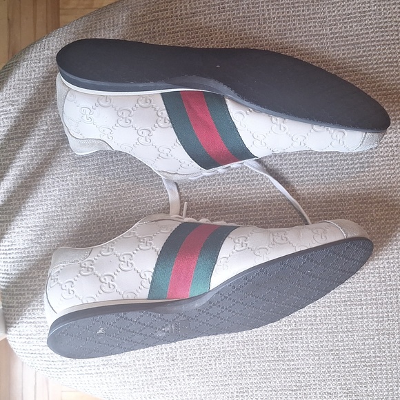 Authentic Nylon Gucci shoes size 8 white - Picture 4 of 6